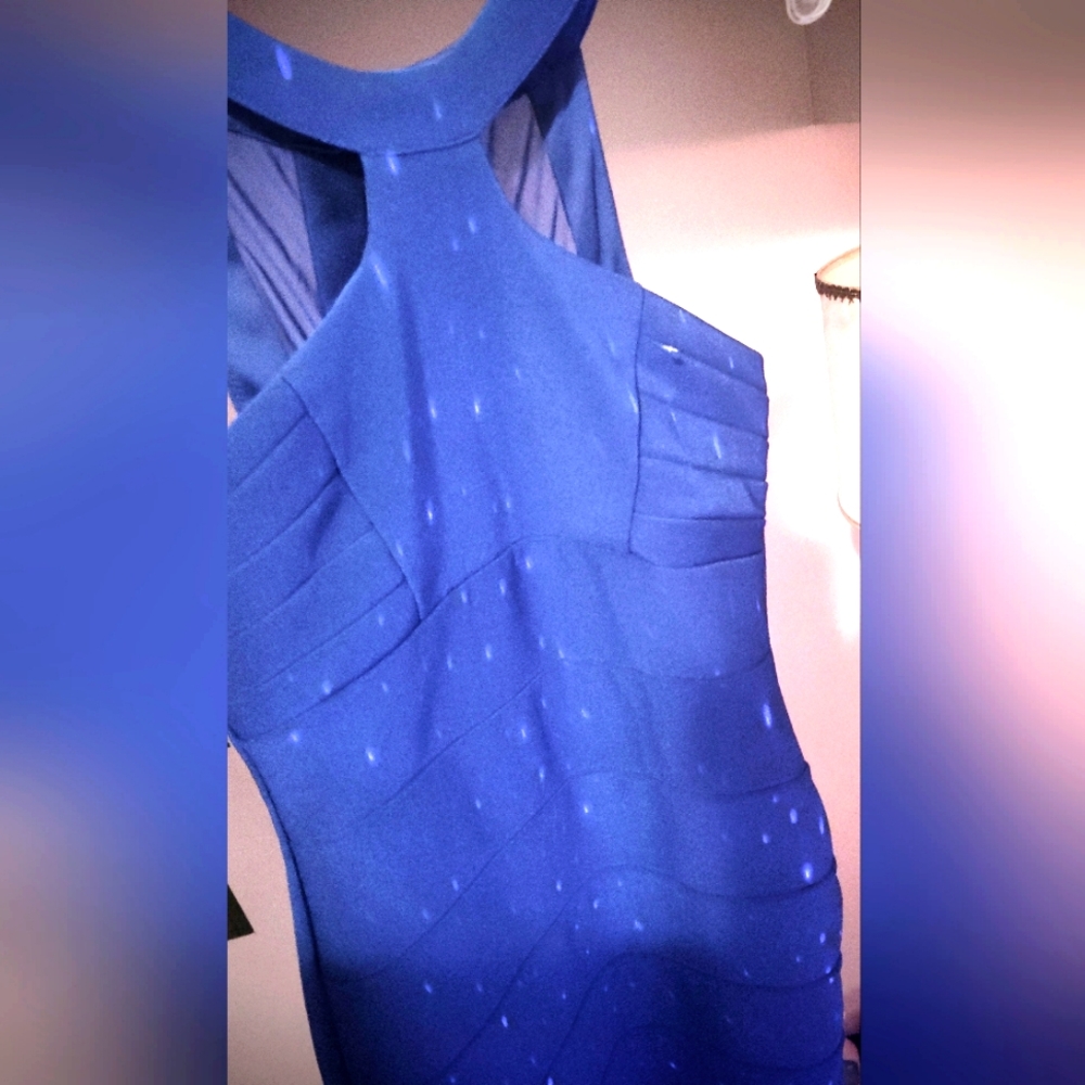 Royal Blue Windsor Mini Dress